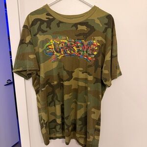 Supreme Olive Camouflage Tee
